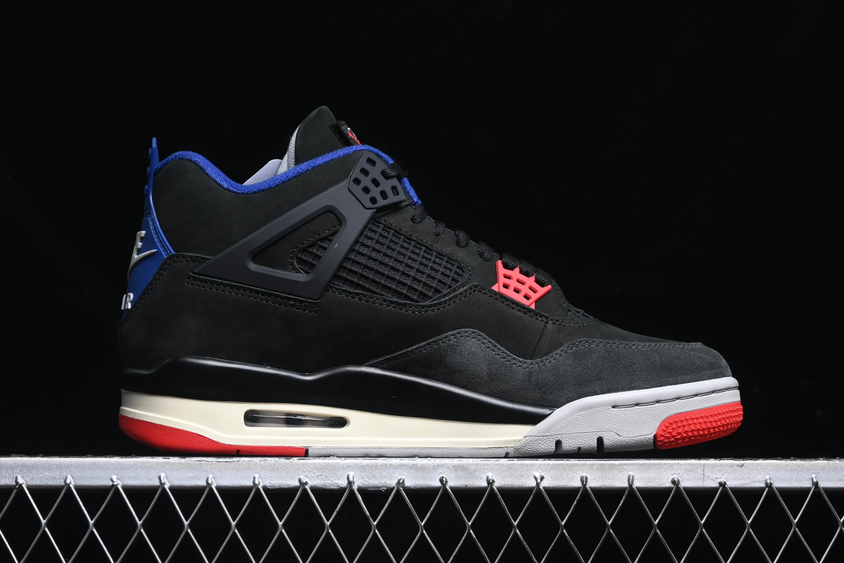 All categories Air Jordan Jordan series basketball shoes Air Jordan 4 GX foreign trade version Air Jordan 4 Retro "Lase" AJ4 Joe 4 black gray blue color FV5029-003